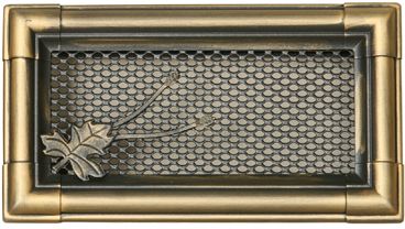 Ventilační mřížka Retro 10x20 cm - zlatá patina