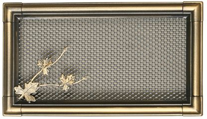 Ventilační mřížka Retro 16x32 cm - zlatá patina