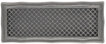 Ventilační mřížka Deco 16x45 cm - stříbrná patina