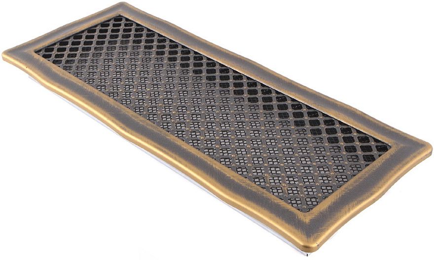 Ventilační mřížka Deco 16x45 cm - zlatá patina